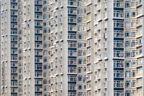 Apartment block towers in Tin Shui Wai, Yuen Long District, New Territories, Hong Kong, China photo
