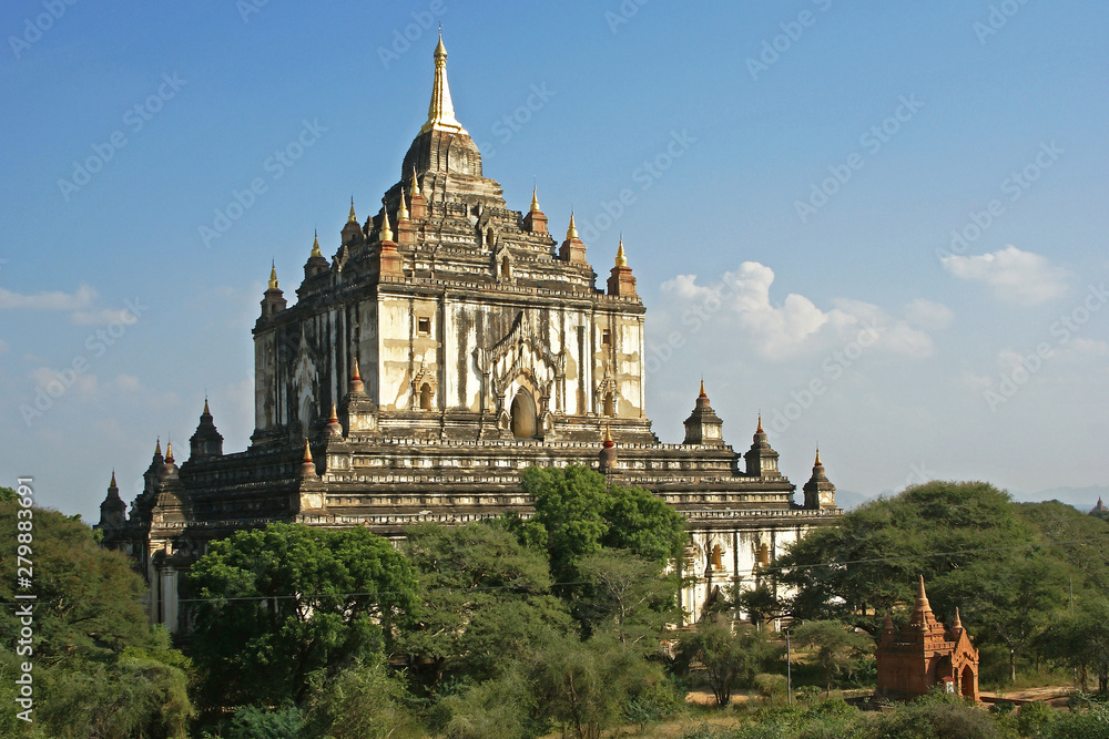 Ruins of the temple area of Bagan, Myanmar, Asia
