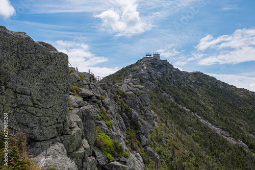 The climb from the road to the peak of Whiteface Mountain