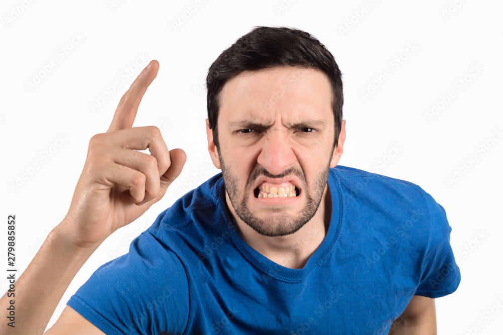 Man with angry expression. Man with angry expression.