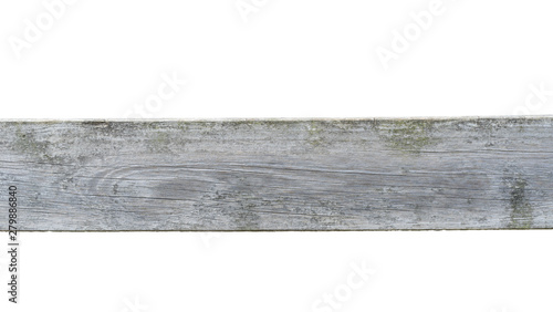 wooden plank isolated on white