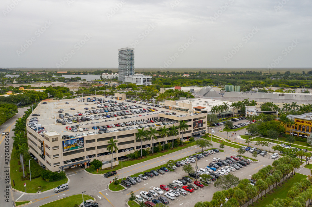 Fotografia aérea Sawgrass Mills Outlet Mall Sunrise Florida EUA