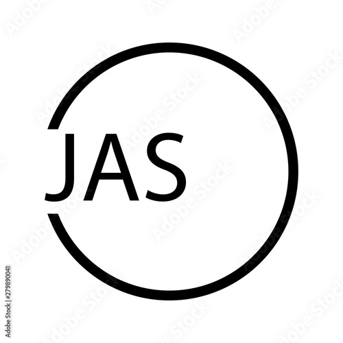 Badge of origin for food products of Japan sign. Japanese Agricultural Standard sign