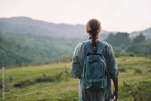 Young woman traveller