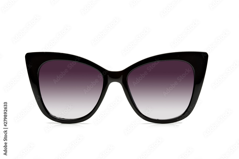 Polarized sunglasses for women, modern and fashionable. isolated on white background.
