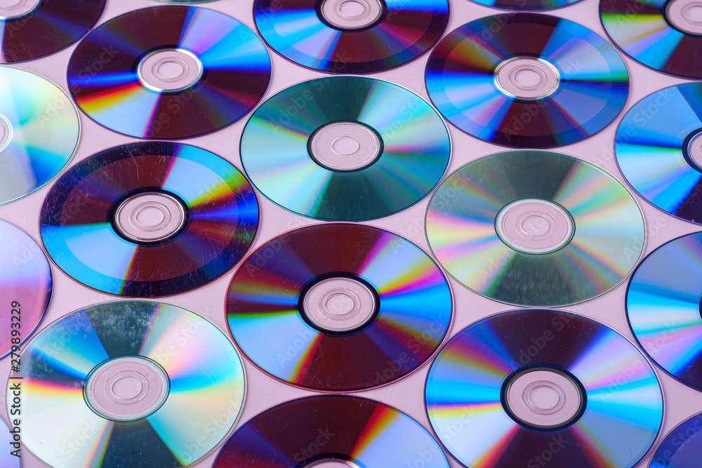 Colorful abstract background. Rainbow light reflection on CD