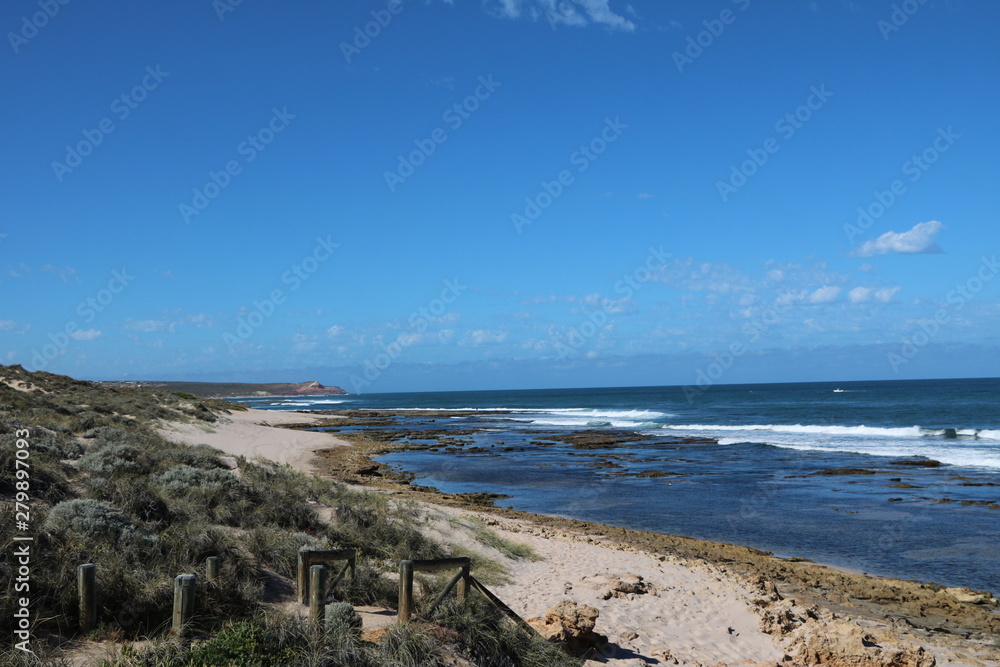 Blue Holes beach scenic area in Kalbarri, Australia