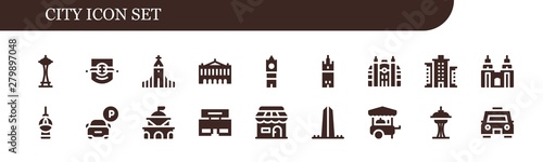 city icon set