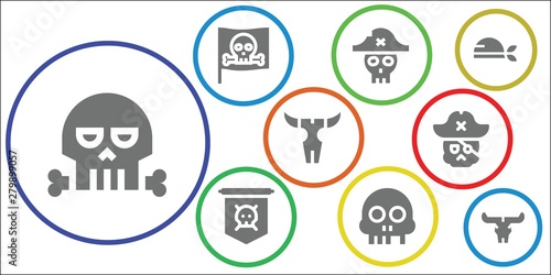 piracy icon set