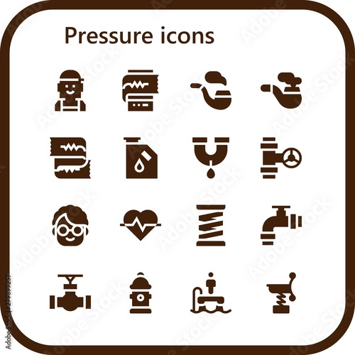 pressure icon set