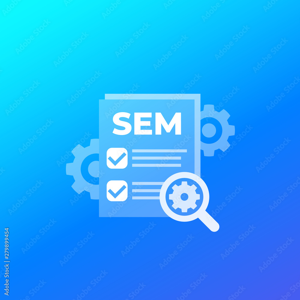 SEM, search engine marketing icon, vector transparent design SEM, search engine marketing icon, vector transparent design