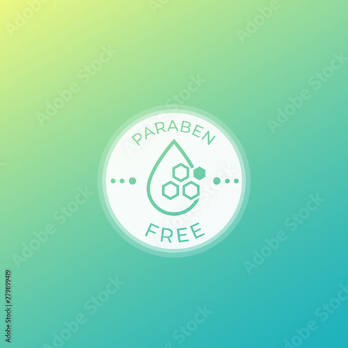 Paraben free badge or label
