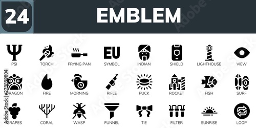 emblem icon set