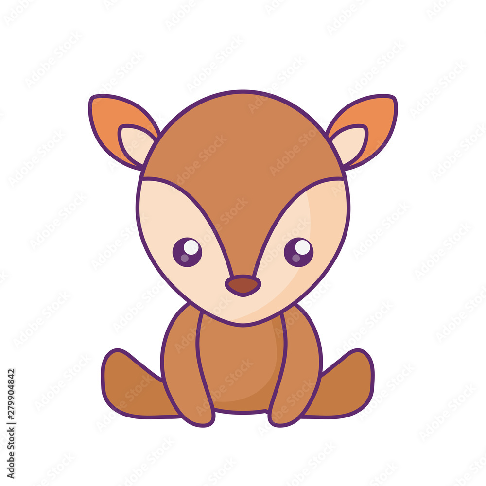 cute little reindeer baby character cute little reindeer baby character
