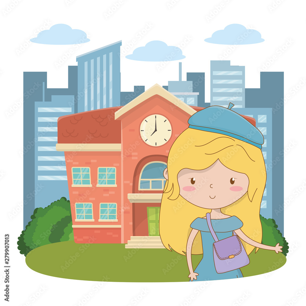 Teenager girl cartoon design vector illustrator Teenager girl cartoon design vector illustrator