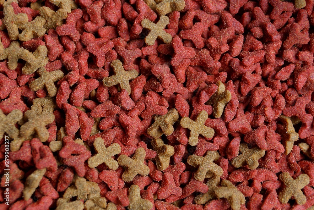 red brown texture of dry cat food red brown texture of dry cat food