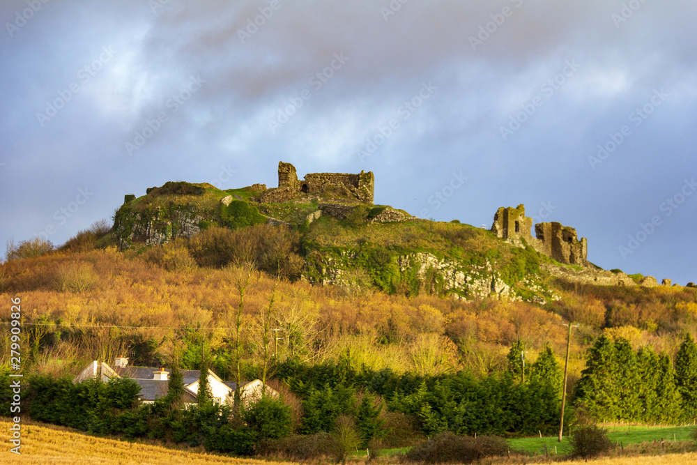 Rock of Dunamase in County Laois, Ireland