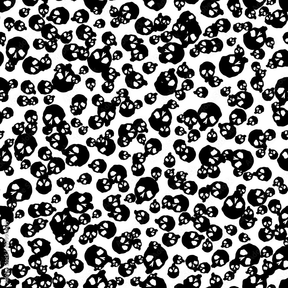 Halloween skulls celebration seamless pattern Halloween skulls celebration seamless pattern