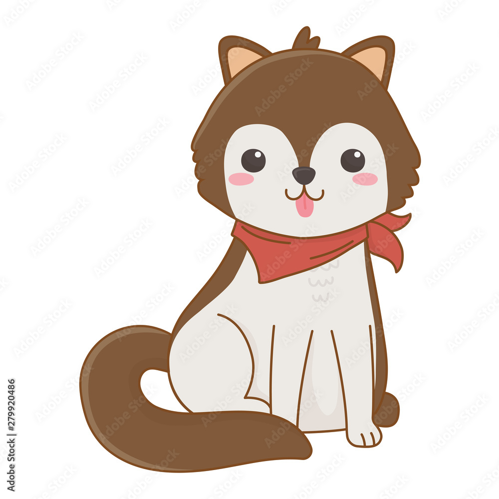 Isolated dog cartoon design vector illustrator