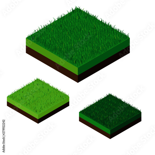 Isometric grass illustration