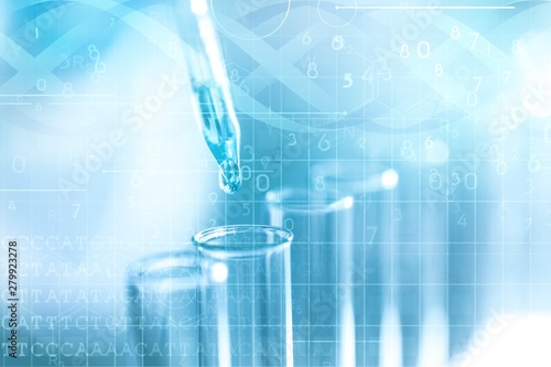 Science laboratory test tubes , laboratory equipment