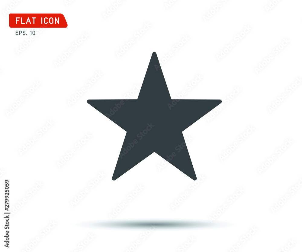Obraz premium Clasic star Icon Vector, logo flat eps, illustration