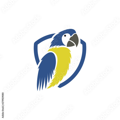 parrot bird logo icon vector template