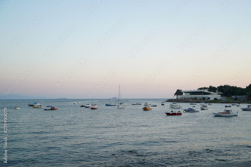 istanbul bostancı coast sunset