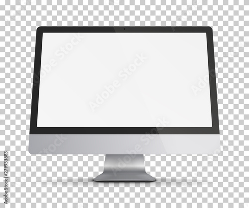 Computer monitor display.