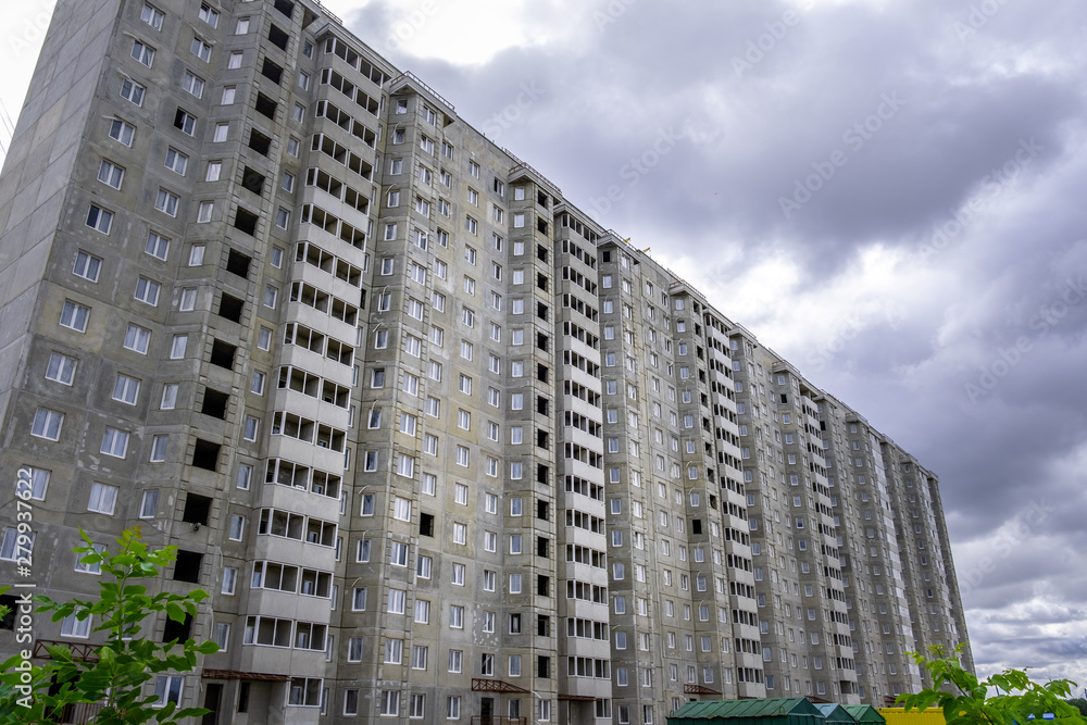 Fototapeta premium Multi storey residential building being built in Minsk, Belarus