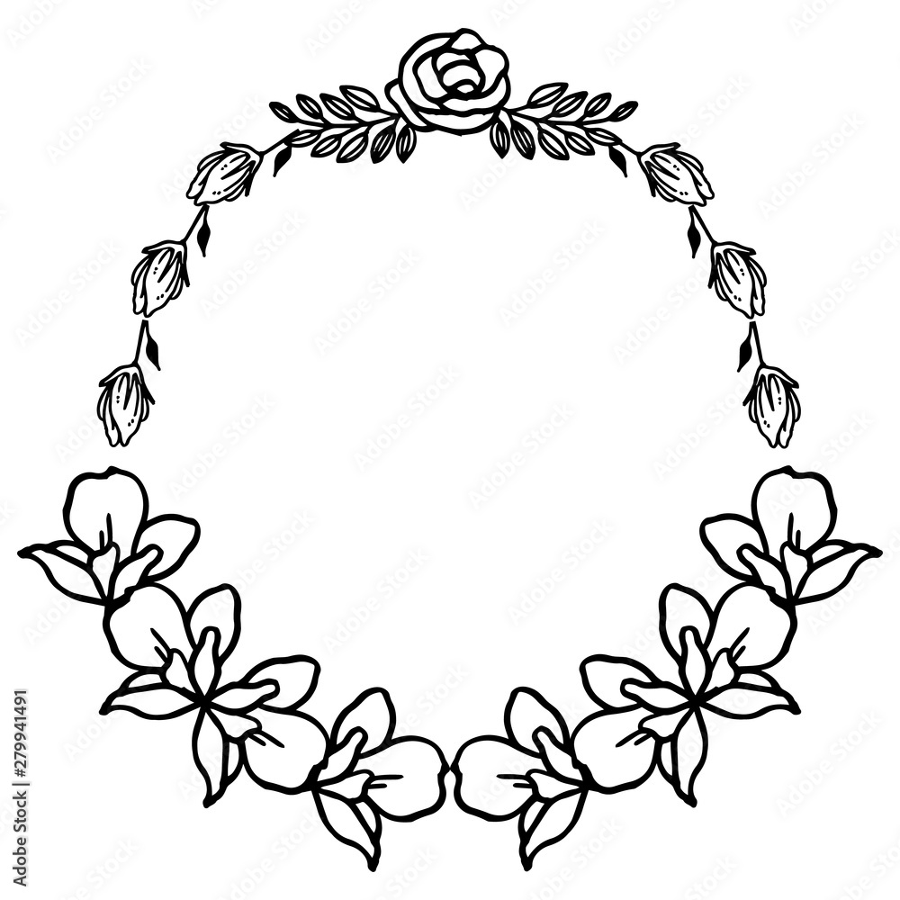 Texture of wreath frames, isolated on white background. Vector Texture of wreath frames, isolated on white background. Vector