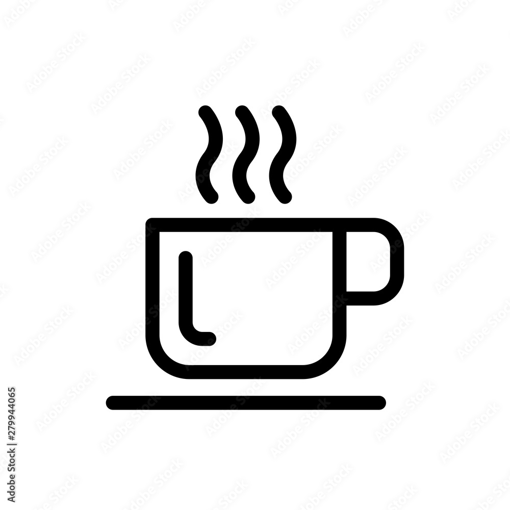 Cup of coffee icon vector symbol illustration Cup of coffee icon vector symbol illustration