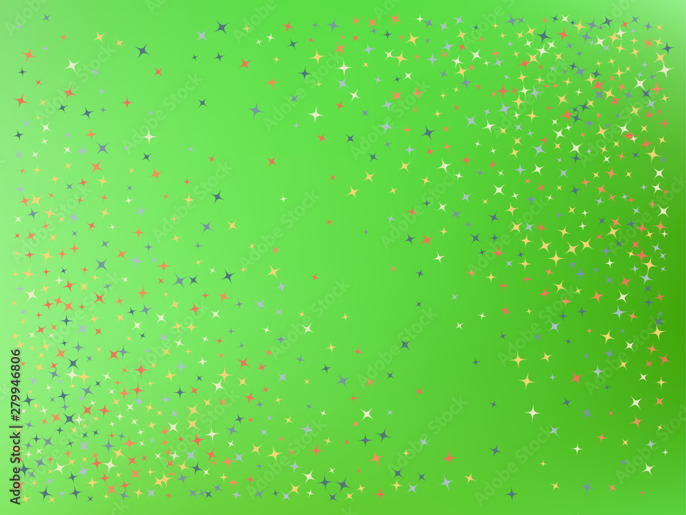 Lime color background. Stars confetti. Lime color background. Stars confetti.