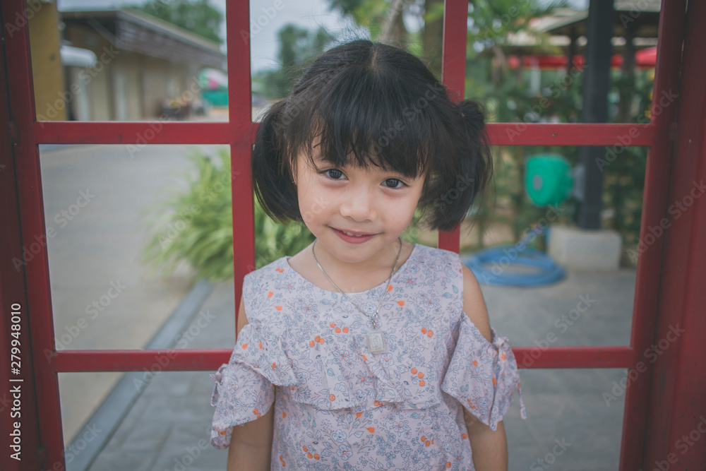 Portrait of pretty smiling little girl Portrait of pretty smiling little girl