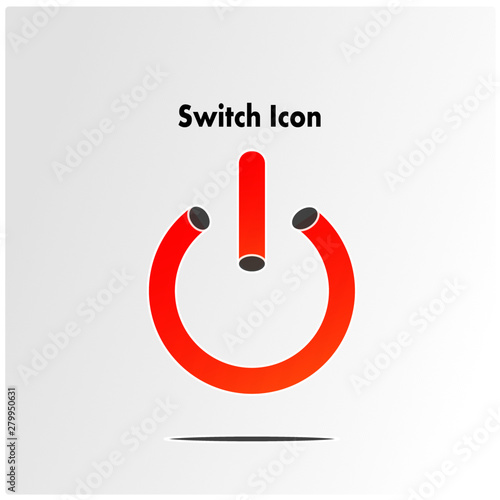 Switch icon use for turn on or turn off photo