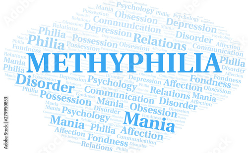 Methyphilia word cloud. Type of Philia.