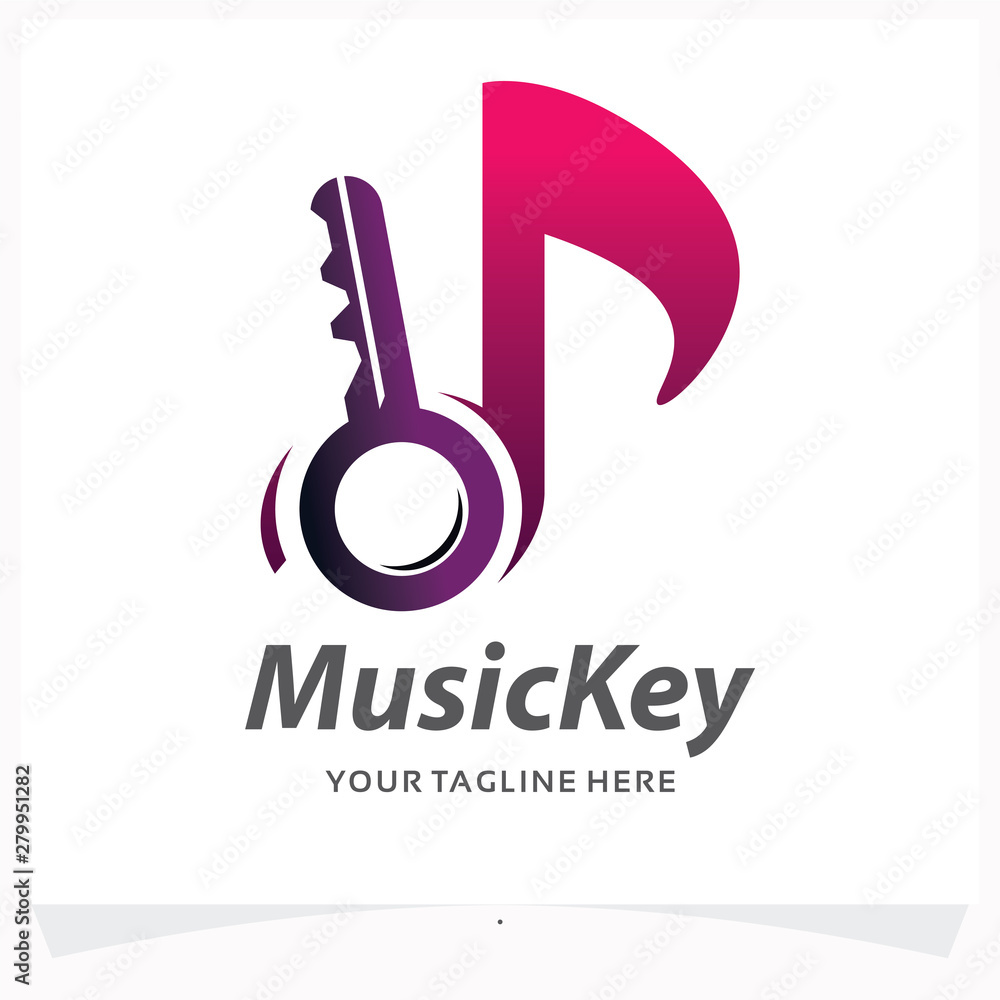 Music Key Logo Design Template Music Key Logo Design Template