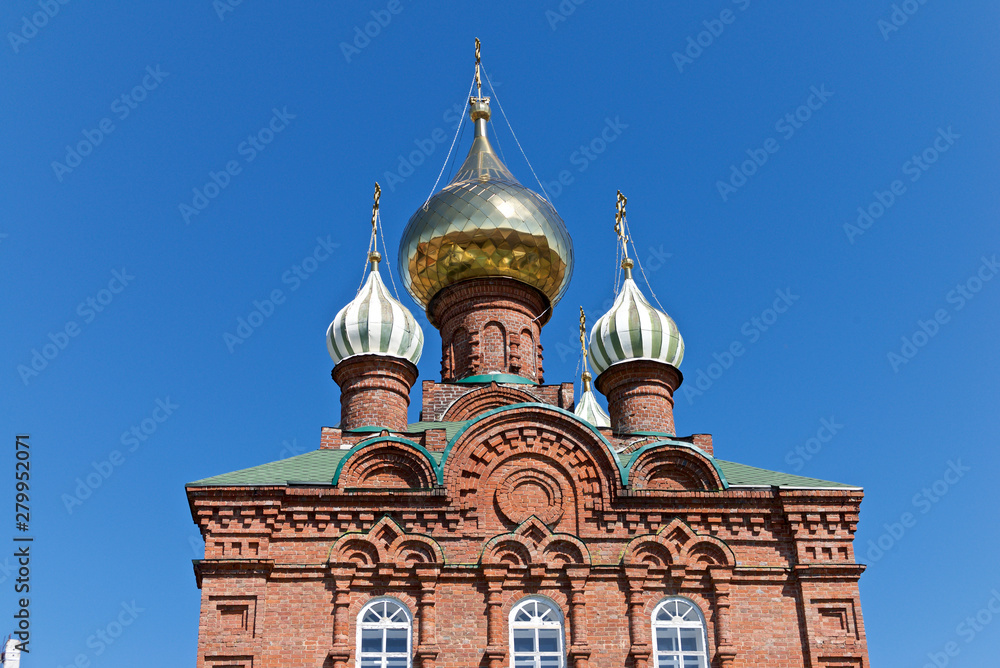 Church Of The Resurrection. The village of Sovetsko-Nikol'skoye, Zavyalovsky district, Udmurt Republic, Russia