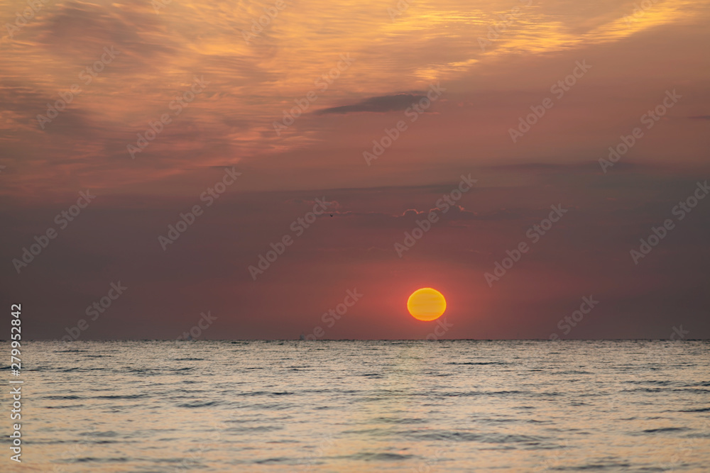 beautiful sunrise on the Mediterranean coast beautiful sunrise on the Mediterranean coast