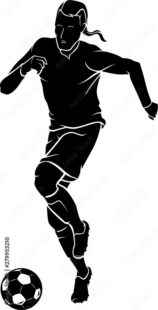 Naklejka premium Soccer Football Play