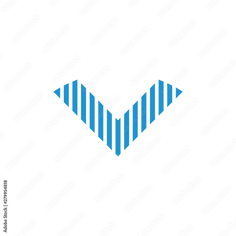 letter v stripes arrow logo vector letter v stripes arrow logo vector