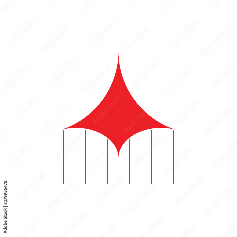 Obraz premium space ship simple geometric logo vector