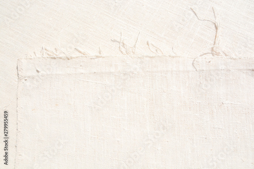 Texture of natural linen fabric