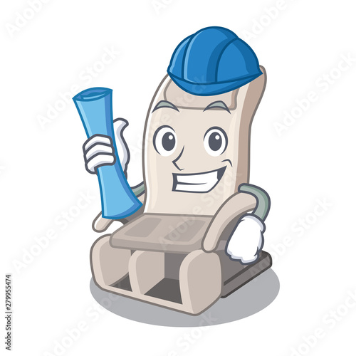 Architect massage chair in the mascot shape