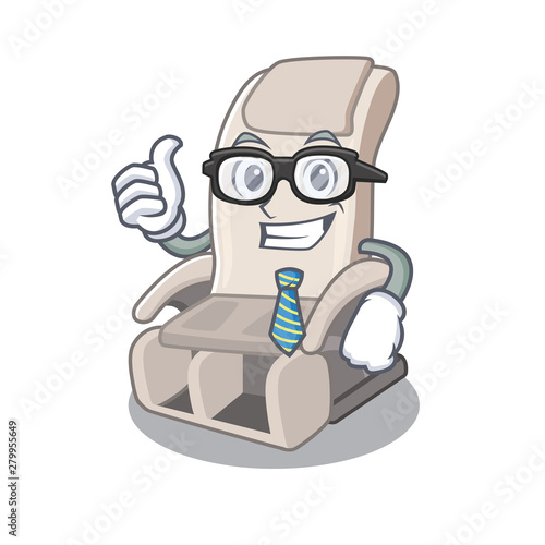 Businessman massage chair in the mascot shape