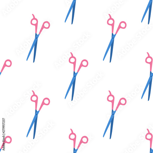 Womens hair salon seamless pattern.Design background. Vector illustration