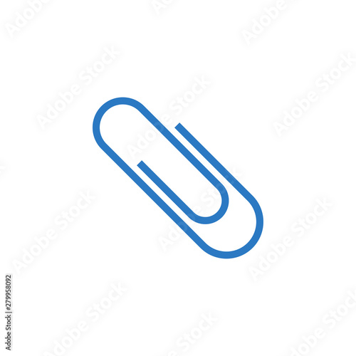 Paper Clip related vector glyph icon. Isolated on white background. Vector illustration.