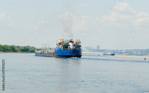 Wallpaper Mural Two tankers in the strait Torontodigital.ca