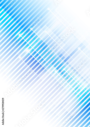 Abstract geometric shape blue background