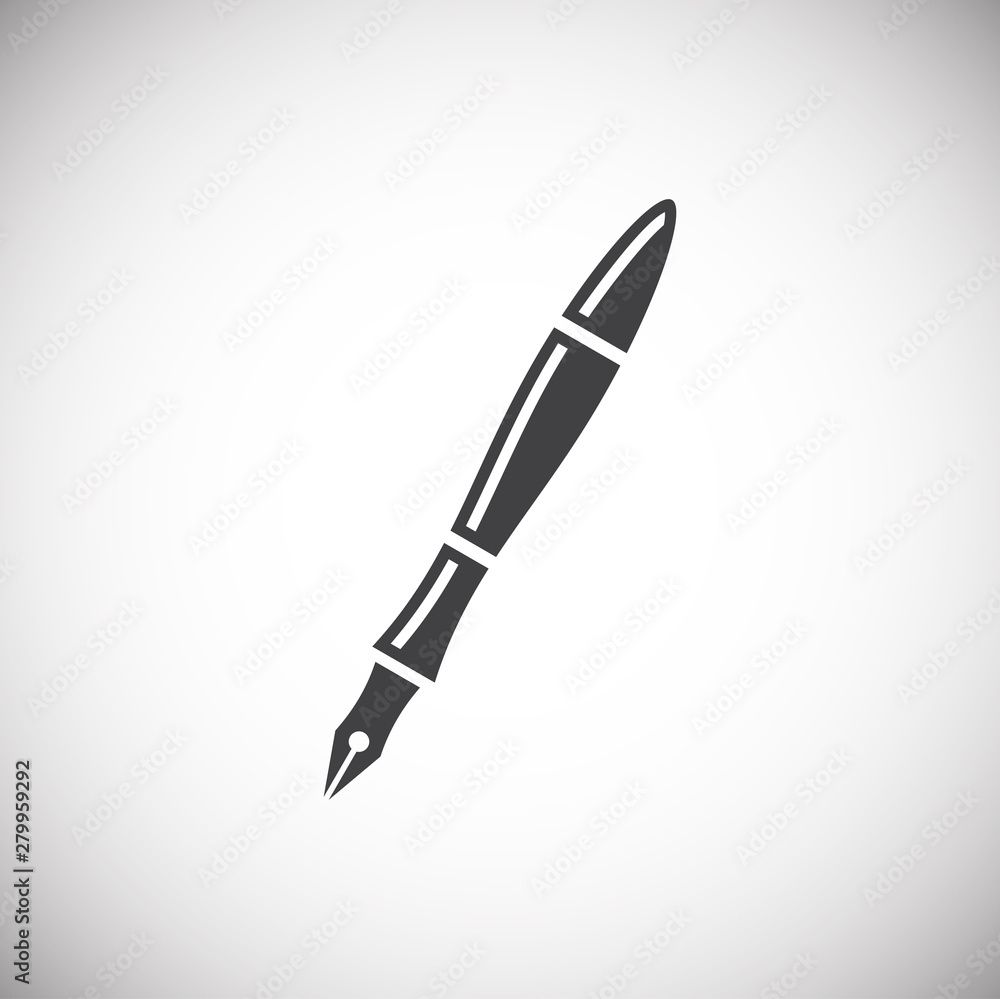 Pen icon on background for graphic and web design. Simple illustration. Internet concept symbol for website button or mobile app. Pen icon on background for graphic and web design. Simple illustration. Internet concept symbol for website button or mobile app.